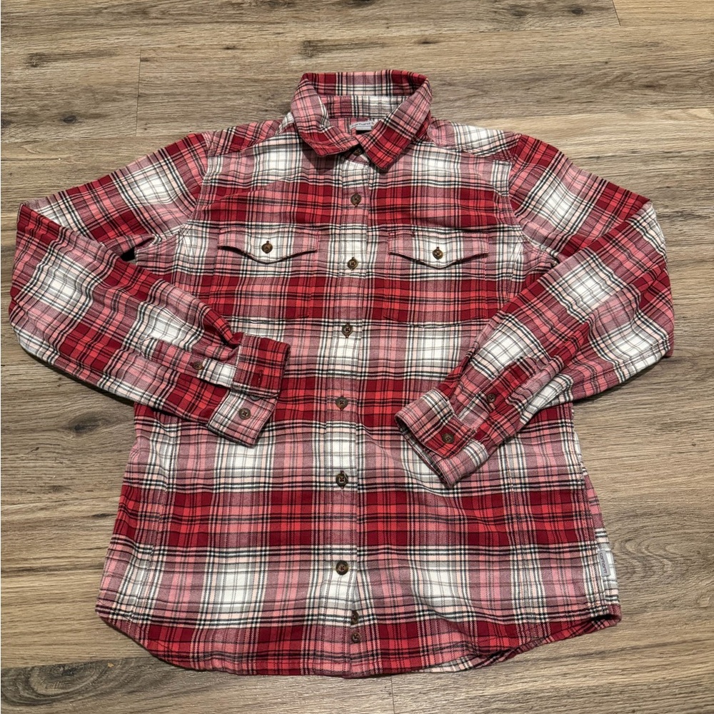 Red Plaid Women's Shirt